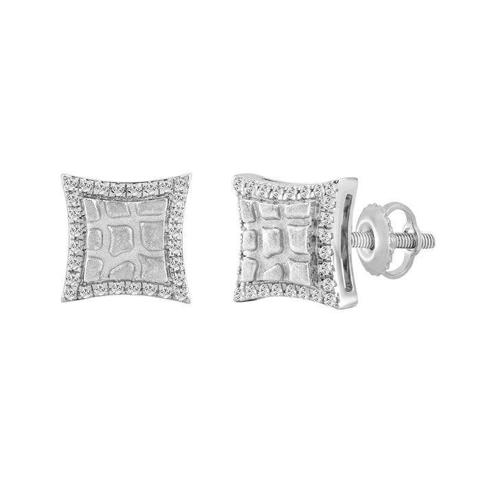 0.25 Ct Round Diamond Earrings For Women In Sterling Silver Stylish Ladies Jewelry Gift