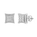 0.25 Ct Round Diamond Earrings For Women In Sterling Silver Stylish Ladies Jewelry Gift