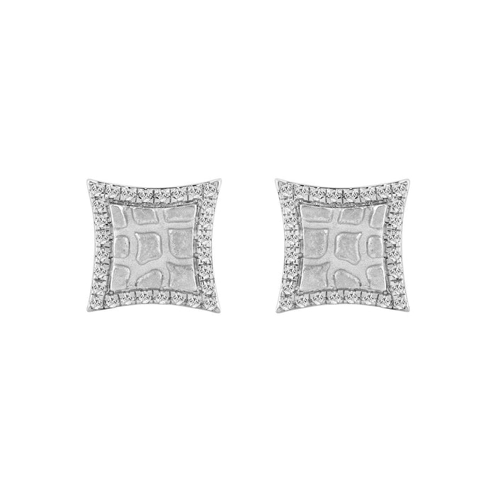 0.25 Ct Round Diamond Earrings For Women In Sterling Silver Stylish Ladies Jewelry Gift