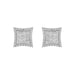 0.25 Ct Round Diamond Earrings For Women In Sterling Silver Stylish Ladies Jewelry Gift