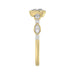 LADIES RING 0.25CT ROUND DIAMOND 10K YELLOW GOLD