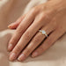 LADIES RING 0.25CT ROUND DIAMOND 10K YELLOW GOLD