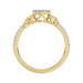 LADIES RING 0.33CT ROUND DIAMOND 10K YELLOW GOLD