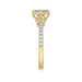 LADIES RING 0.33CT ROUND DIAMOND 10K YELLOW GOLD