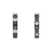 LADIES EARRING 0.50CT ROUND/ROUND BLUE/DARK BROWN DIAMOND 14K ROSE GOLD