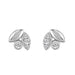 Elegance Ladies Round Diamond Cluster Fashion Earrings In 10K White Gold � Marquise Design