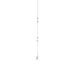 14K White Gold 0.16Ct Ladies Pearl Necklace  Round Diamond Bezel Design