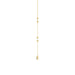 LADIES NECKLACE 0.16CT ROUND/PEARL DIAMOND 14K YELLOW GOLD