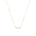 LADIES NECKLACE 0.16CT ROUND/PEARL DIAMOND 14K YELLOW GOLD