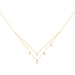 10K Yellow Gold Ladies 0.16CT Round Diamond Pearl Necklace Elegant Diamond & Pearl Jewelry