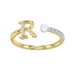 LADIES RING 0.10CT ROUND/PEARL DIAMOND 10K YELLOW GOLD