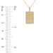 10K Yellow Gold letter 'G' Fashion Pendant With Chain - 0.20 CT Round Diamond Ladies Jewelry Gift