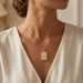 10K Yellow Gold letter 'M' Fashion Pendant With Chain - 0.20 CT Round Diamond Ladies Jewelry Gift
