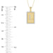 LADIES PENDANT 0.20CT ROUND DIAMOND 10K YELLOW GOLD