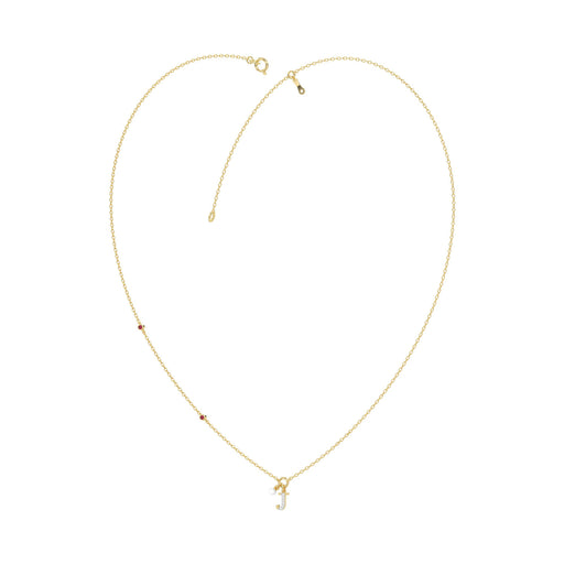 LADIES NECKLACE 0.10CT ROUND DIAMOND 10K YELLOW GOLD