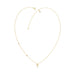 LADIES NECKLACE 0.10CT ROUND DIAMOND 10K YELLOW GOLD
