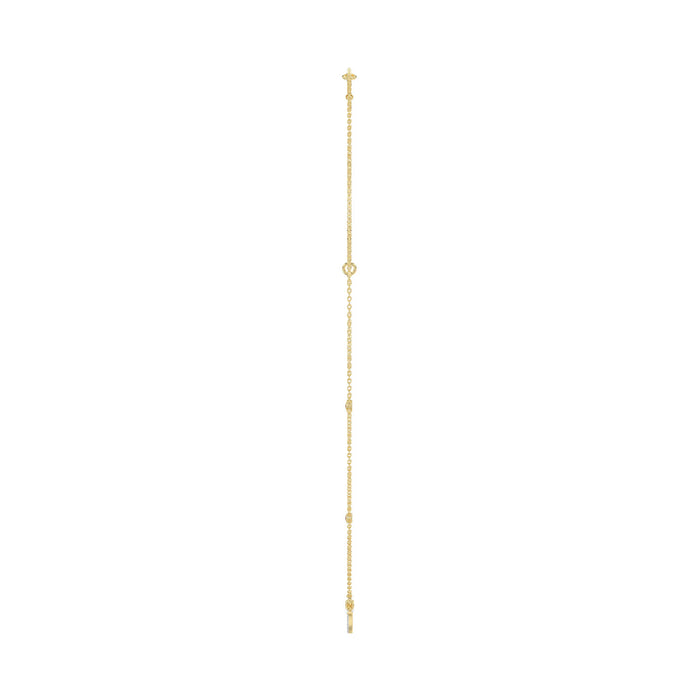 LADIES NECKLACE 0.10CT ROUND DIAMOND 10K YELLOW GOLD