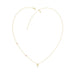 LADIES NECKLACE 0.10CT ROUND DIAMOND 10K YELLOW GOLD
