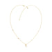 LADIES NECKLACE 0.10CT ROUND DIAMOND 10K YELLOW GOLD