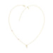 LADIES NECKLACE 0.10CT ROUND DIAMOND 10K YELLOW GOLD
