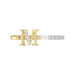 LADIES RING 0.10CT ROUND/PEARL DIAMOND 10K YELLOW GOLD
