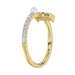 LADIES RING 0.10CT ROUND/PEARL DIAMOND 10K YELLOW GOLD