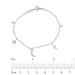Women�S Sterling Silver White Bracelet � 0.20Ct Round Diamonds, Stars & Moon Design