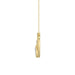 Elegant 10K Yellow Gold Fashion Pendant Featuring A Double Heart Design With 0.15 Ct Round Diamonds. A Romantic And Stylish Ladies Jewelry