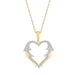 10K YELLOW GOLD LADIES PENDANT INCLUDES WITH CHAIN  0.20CT ROUND NATURAL DIAMOND
