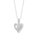 Mom Heart Pendant With Chain For Women 0.10Ct Round Diamond Yellow Gold Finish Butterfly Design Pendant
