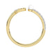 Women�S 10K Yellow Gold Letter �C� Diamond & Pearl Ring 0.10Ct Round Diamond Fine Jewelry