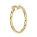 Women�S 10K Yellow Gold Letter �C� Diamond & Pearl Ring 0.10Ct Round Diamond Fine Jewelry
