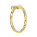 Women�S 10K Yellow Gold Letter �E� Diamond & Pearl Ring 0.10Ct Round Diamond Fine Jewelry