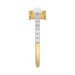 Women’S 10K Yellow Gold Letter “H” Diamond & Pearl Ring 0.10Ct Round Diamond Fine Jewelry