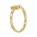 Women�S 10K Yellow Gold Letter �N� Diamond & Pearl Ring 0.10Ct Round Diamond Fine Jewelry
