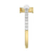 Women’S 10K Yellow Gold Letter “P” Diamond & Pearl Ring 0.10Ct Round Diamond Fine Jewelry