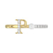 Women’S 10K Yellow Gold Letter “P” Diamond & Pearl Ring 0.10Ct Round Diamond Fine Jewelry