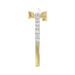 Women’S 10K Yellow Gold Letter “T” Diamond & Pearl Ring 0.10Ct Round Diamond Fine Jewelry