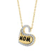 Elegant 10K Yellow Gold Ladies Heart Shape Diamond Necklace 0.20Ct Round Diamond Mother’S Day Gift