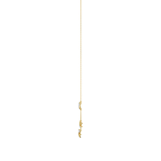 Luxury 10K Yellow Gold Ladies Necklace With Sparkling Round Diamonds. A Refined And Elegant 0.33 Ct Jewelry Piece For Her.