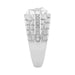 Classic Men’S Diamond Ring In Sterling Silver 0.10Ct Round Diamond Jewelry
