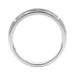 Men’S Sterling Silver Ring With 0.10Ct Round Diamond Classic Diamond Band