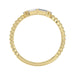 Ladies 10K Yellow Gold Diamond Fashion Ring 0.16 Ct Round & Baguette Diamond Jewelry