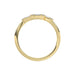 Ladies 10K Yellow Gold Diamond Fashion Ring 0.15 Ct Round & Baguette Diamond Jewelry
