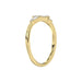 Ladies 10K Yellow Gold Diamond Fashion Ring 0.15 Ct Round & Baguette Diamond Jewelry