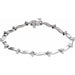Ladies Natural Diamond Line Bracelet (I1, G-H) — 14K White Gold