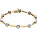 Ladies Natural Diamond Line 7 1/ Bracelet (I1, G-H) — 14K Yellow/White Gold