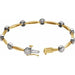 Lab-Grown Diamond Accented Line Bracelet - Style BRC659