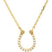 Ladies Natural Diamond Horseshoe Necklace (I1, G-H) — 14K Yellow Gold