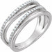 Ladies Natural Diamond Ring (SI2-SI3, G-H) — Platinum